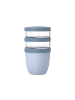 Mepal Lunchpot Ellipse in 500 ml + 2x 200 ml in Nordic Blue