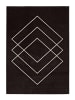 Atticgo Kurzflor-Teppich BREDA in schwarz