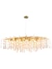 Globo lighting Luster "GLORIA" in goldfarben matt
