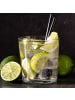Mr. & Mrs. Panda Gravur Glas Avocado Kern rollt ohne Spruch in Transparent
