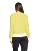 BETTY & CO Strickpullover mit Strickdetails in Cream/Yellow