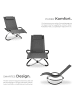 tectake ergonomische Sonnenliege, Belastbarkeit 150 kg, 150 x 73 x 93 cm