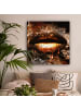 MuchoWow Leinwand Bilder Luxus Lippen