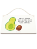 Mr. & Mrs. Panda Schild Avocado Kern rollt mit Spruch in Transparent