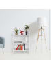 relaxdays Standregal in Weiß - (B)61 x (H)82,5 x (T)29 cm