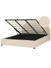 Beliani Doppelbett VAUCLUSE in Beige - (W) 194 x (H) 112 x (L) 214 cm