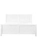 Beliani Doppelbett CHAMPAGNAT in Weiß - (W) 186 x (H) 100 x (L) 212 cm