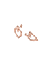 PURELEI Ohrringe Darling Heart in Rosegold