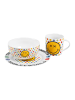 United Labels 3-teiliges Frühstücksset Smileyworld Teller, Schale und Tasse in Mehrfarbig