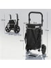 HOMCOM Einkaufswagen-45,5L x 35,5B x 97H cm-Schwarz