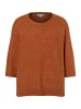 More & More stilvoller, legerer Zopfpullover in cinnamon