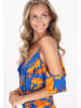 IZIA Women Top in blue yellow