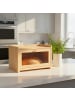relaxdays Brotkasten in Natur - (B)40 x (H)26 x (T)25 cm
