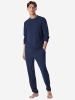 Schiesser Loungeanzug Selected Premium Warming in Deep Sea Blue