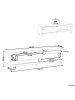 Beliani TV-Schrank PEMBORKE in Weiß - (W) 158 x (H) 43 x (L) 39 cm