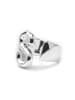Luxenter Ring  mit Silberfinish – Alphabet