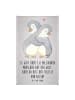 Mr. & Mrs. Panda Handtuch Pinguine Kuscheln mit Spruch in Grau Pastell