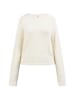 myMo Damen Strickpullover in Wollweiss