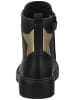 Geox Stiefelette in Schwarz/Gold