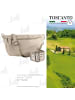 Toscanto Leder Gürteltasche Toscanto Tasche beige ca. 37cm