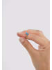 Elli Ring 925 Sterling Silber Verlobungsring in Dunkelblau