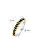 Ti Sento Milano Ring "Onyx bicolor gelbvergoldet" in mehrfarbig