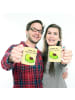 Mr. & Mrs. Panda Kindertasse Avocado Schwangerschaft mit Spruch in Gelb Pastell