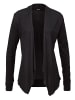 LASCANA Shirtjacke in schwarz