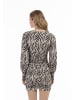 faina Damen Langarmkleid in Beige