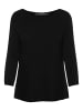 Vero Moda Eleganter 3/4 Arm Rippstrick Pullover VMNORA in Schwarz