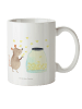 Mr. & Mrs. Panda Tasse Maus Sterne ohne Spruch in Weiß