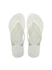 Havaianas Kinder-Flip-Flops zum Hineinschlüpfen, schmal Weiß