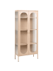 Beliani Vitrine FOXTON in Beige - (W) 80 x (H) 181 x (L) 35 cm
