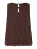 More & More feminines Chiffon-Blusentop in chocolate
