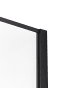 Beliani Duschwand WASPAM in Transparent/Schwarz - (W) 100 x (H) 190 x (L) 100 cm