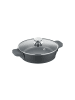 Berndes Servierpfanne mit Glasdeckel aus Aluminium - Vario Click in schwarz
