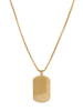 Adeliás Unisex Halskette mit Anhänger – aus Edelstahl in gold
