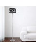 Licht-Erlebnisse Stehlampe (B)35 x (L)35 x (H)160 cm in Chrom Weiß Schwarz