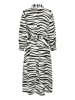 Kaffe Kleid KAemine Regular fit in Chalk/Black Animal
