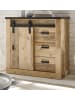Furn.Design Kommode Used Wood hell, anthrazit, Sideboard mit Soft-Close