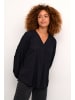 Kaffe Langarm-Bluse KAelsa Regular fit in Black Deep