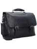 The Chesterfield Brand Wax Pull Up Aktentasche Leder 40 cm Laptopfach in schwarz