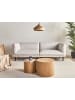 Beliani 3-Sitzer Sofa VORGOD in Beige - (W) 221 x (H) 76 x (L) 84 cm