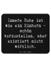 Mr. & Mrs. Panda Mauspad Spruch Innere Ruhe mit Spruch in Schwarz