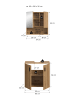 ebuy24 Badmöbelset Mone Eiche 60 x 30 cm