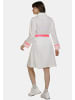 myMo Damen Mantel in Weiss Neon Pink