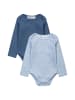 Minoti 2er-Set: Langarmbody BABYRIBBLUE 3 in hellblau