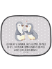 Mr. & Mrs. Panda sonnenschutz Pinguine trösten mit Spruch in Grau Pastell