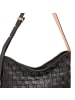 DuDu Sylvie Schultertasche Leder 36.5 cm in black rose