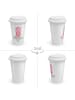 Mr. & Mrs. Panda To Go Becher Axolotl Hurra mit Spruch in Weiß